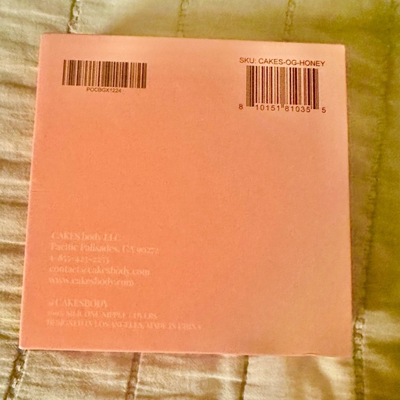 4 New CAKES BODY Grippy Circles w/ Box. Tone:Honey. Size:OG (B-DD) Unopened. - Picture 7 of 8